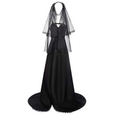 Lydia Deetz Black Dress Beetlejuice Lydia Cosplay Costume Halloween Party Suit